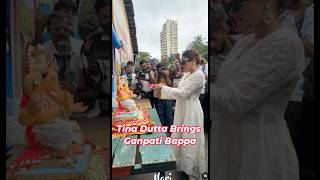 Tina Duttas Grand Ganpati Celebration At Home Tina Dutta Welcomes Ganpati Bappa With Joy Devotion