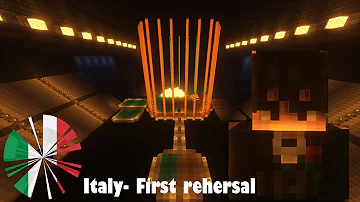 Diodato - Fai Rumore (Italy)- First Rehersal | Minecraft Eurovision 2020