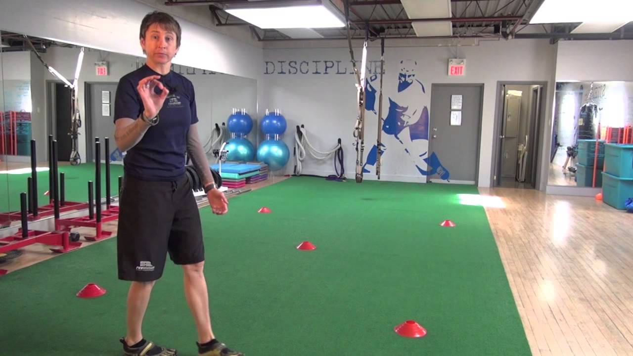 Hockey Agility Training Exercise Of The Week 4 DMan Drill YouTube