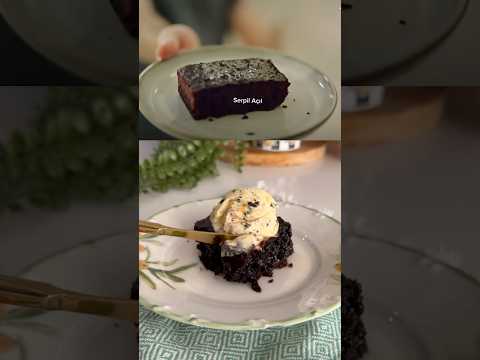 Sadece 1 yumurtayla ocakta ıslak kek #shortvideo #recipe