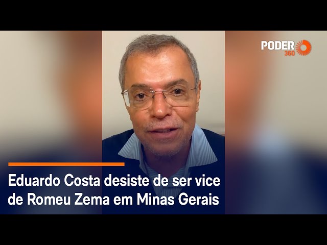 Eduardo Costa não será vice de Zema: 'Foi um festival de