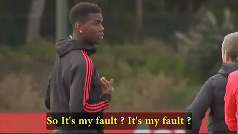 Pogba and Mourinho Argument With Subtitles - DayDayNews