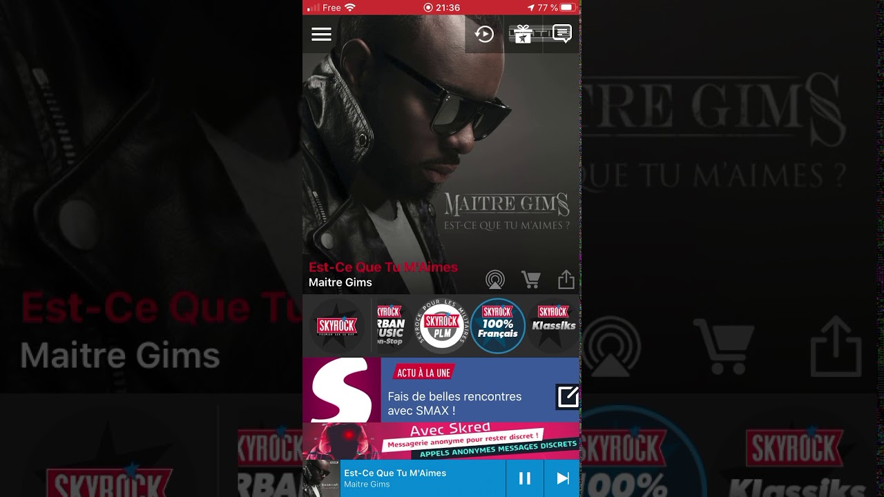 Maître Gims Est - Ce Que Tu M’aime (version Skyrock)