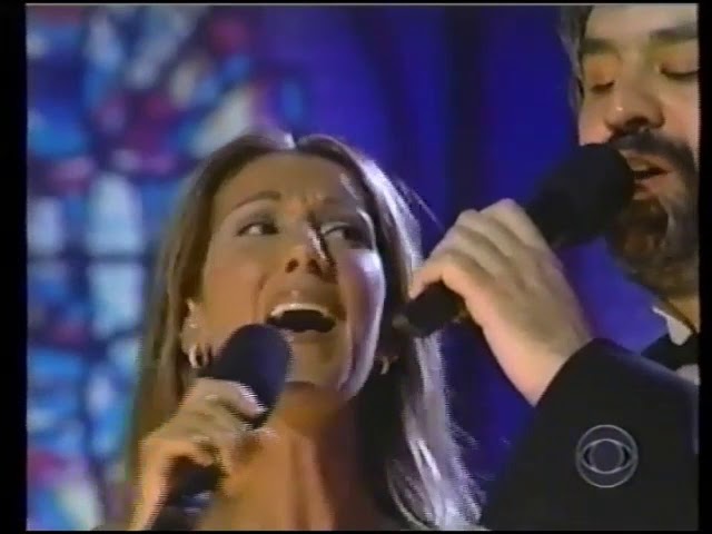 Celine Dion u0026 Andrea Bocelli   41st Grammy's   The Prayer class=