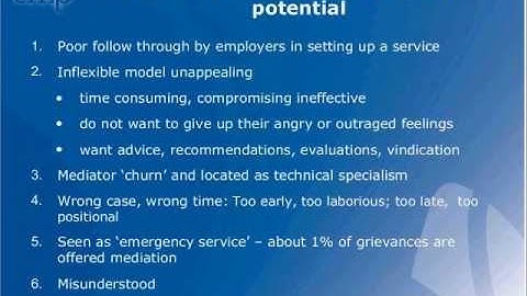 Conflict Resolution and Workplace Mediation Webinar - Part 2