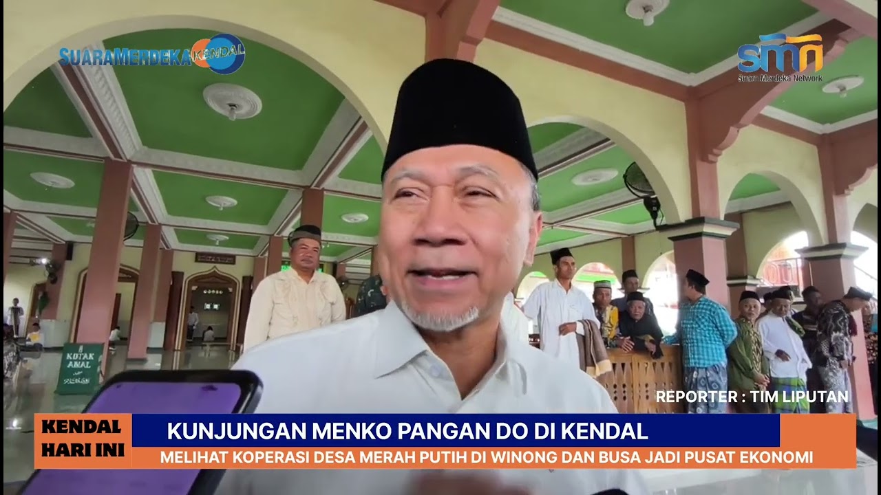 Kunjungan Menko Pangan di DO Kendal, Melihat Koperasi Desa Merah Putih jadi Pusat Ekonomi