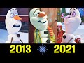 ⛄ Олаф - Эволюция (2013 - 2021) ! Все Появления Снеговичка 🌞!