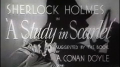Sherlock Holmes | A Study In Scarlet (1933) [Thriller]