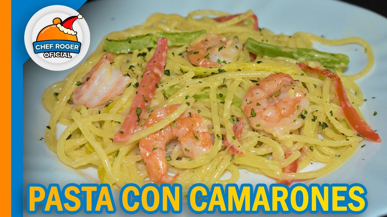 La mejor pasta que he comido, pruébala y veras, pasta con camarones | Chef Roger Oficial