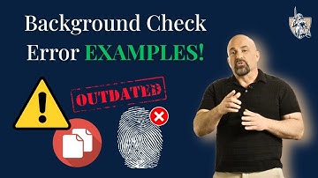 The MOST COMMON EXAMPLES of Background Check Errors!