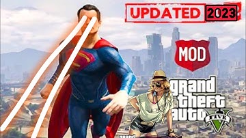 How to install Ultimate Superman mod FREE (2023) GTA 5 MODS, How to Install Superman Addon Peds