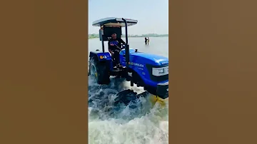 modified Sonalika tractor Washing in river #shorts #viralshorts