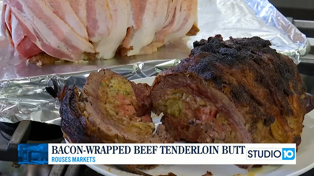 Recipe Bacon wrapped beef tenderloin butt YouTube