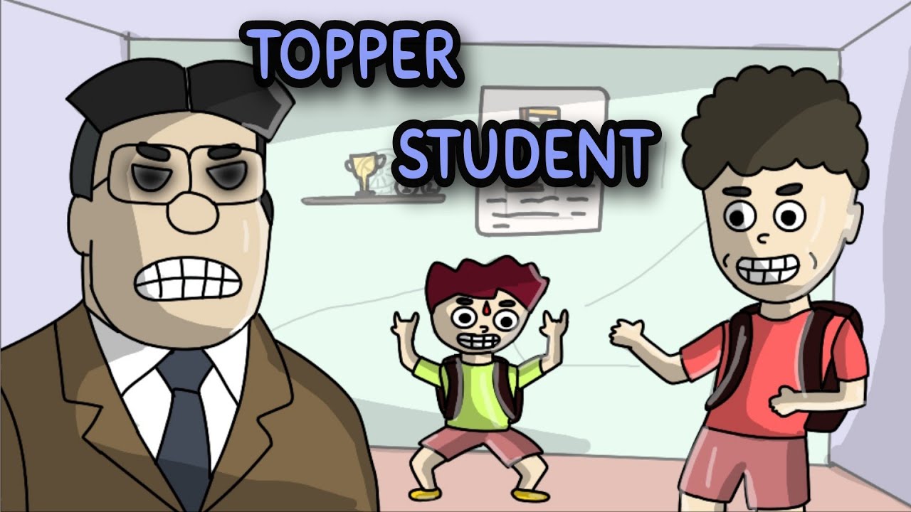 topper students | mobile animation video | when your friend topper ...