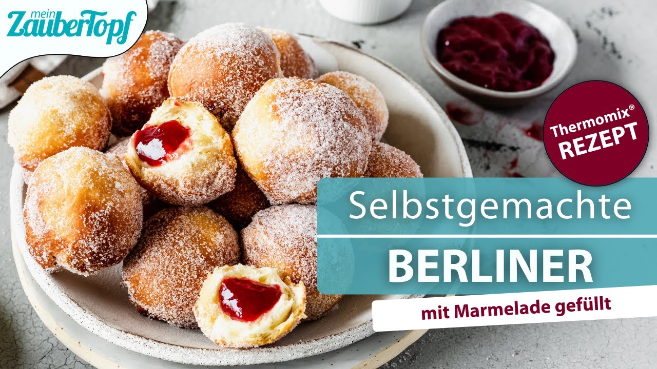 😍😍 Selbstgemachte Berliner mit dem Thermomix®: So EINFACH zauberst du das Gebäck zum neuen Jahr!