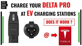 EcoFlow EV Adapter Review and Testing plus Tesla Charge Test