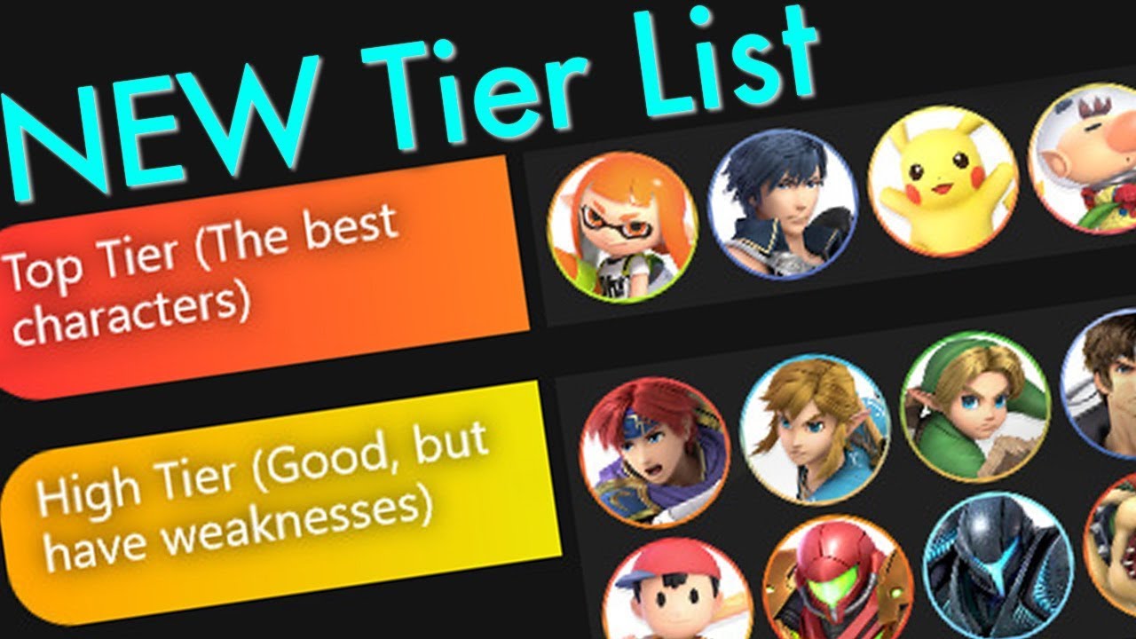 Super Smash Bros Youtuber Presents Ultimate Tier List 1 20 Smash