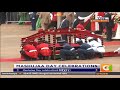 President Kenyatta Arrives for the 8th Mashujaa Day Celebrations at Uhuru Park