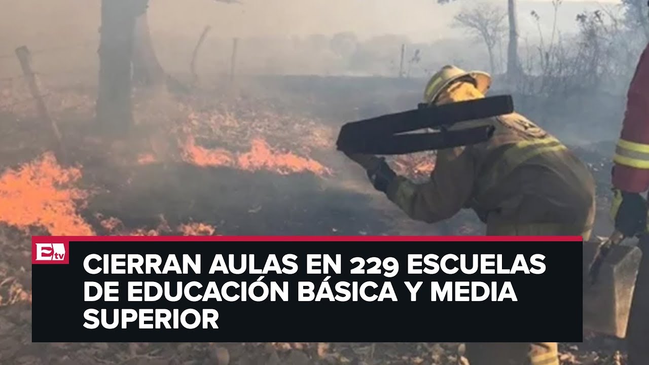 Suspenden clases en municipios de Jalisco por incendios forestales ...