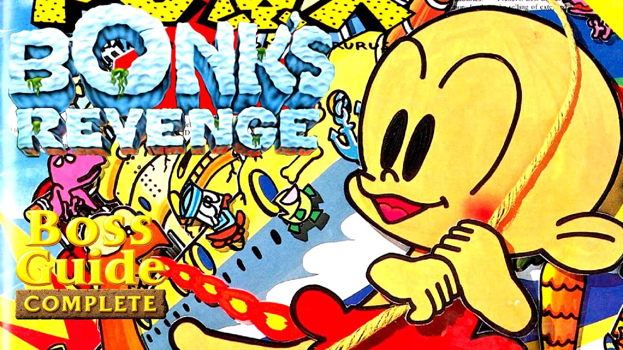 BONK´S REVENGE - EVERY BOSS (HARDEST) - PCEngine