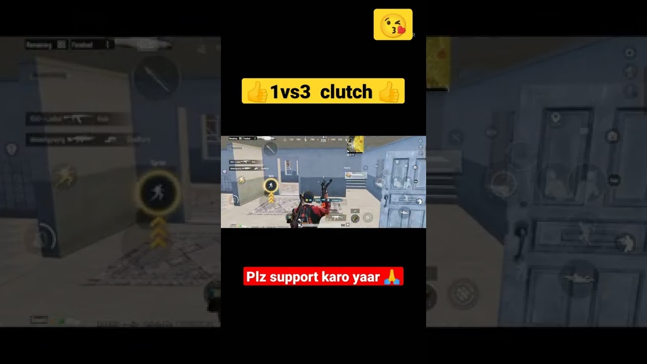 BGMI attitude status , 1vs3 clutch 