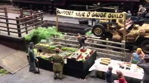 The smallest model railway layout in the world  on Seabury Town - O gauge layout by MIKE RENWICK