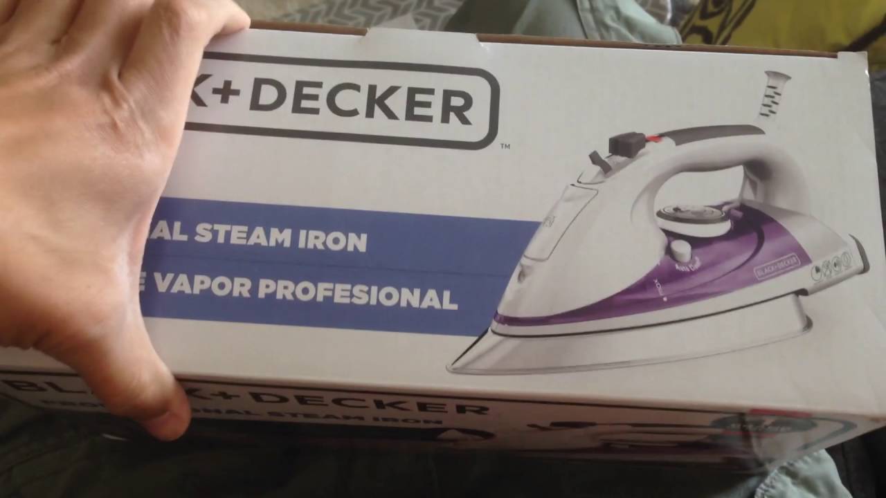 Black and decker steam iron