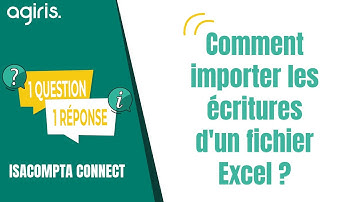 Comment importer les écritures d