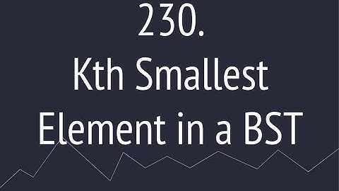 Kth Smallest Element in a BST (Leetcode 230)