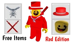 Free Roblox Items Red Edition Avatar Get These Items Now