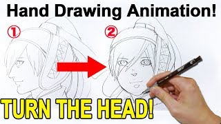 Learning Hand Drawn Animation!｜Turn the Head