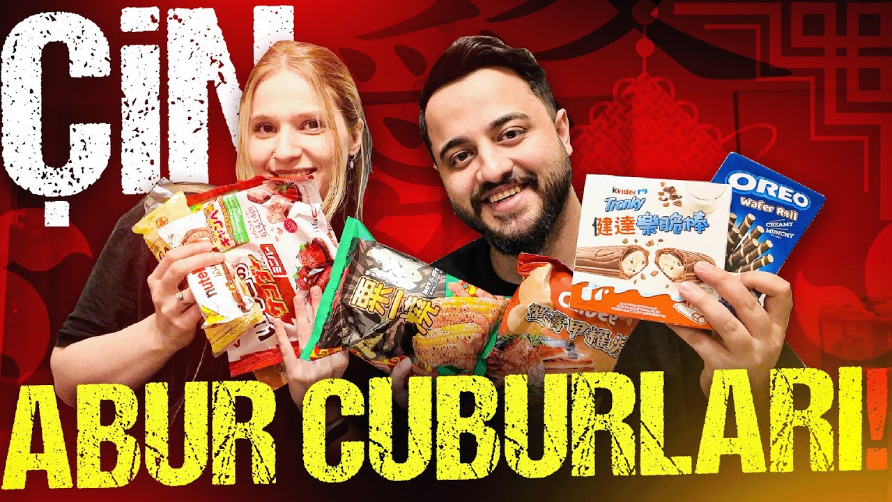 KÜBRA İLE ÇİNDEN GETİRDİĞİM ABUR CUBURLARI DENEDİK! (KUSTU)