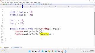 32- JAVA - PART-1 || DIFFERENT WAYS TO ACCAESS SV & NONSTATIC VARIABLES || RULES TO ACCESSS SV & NSV