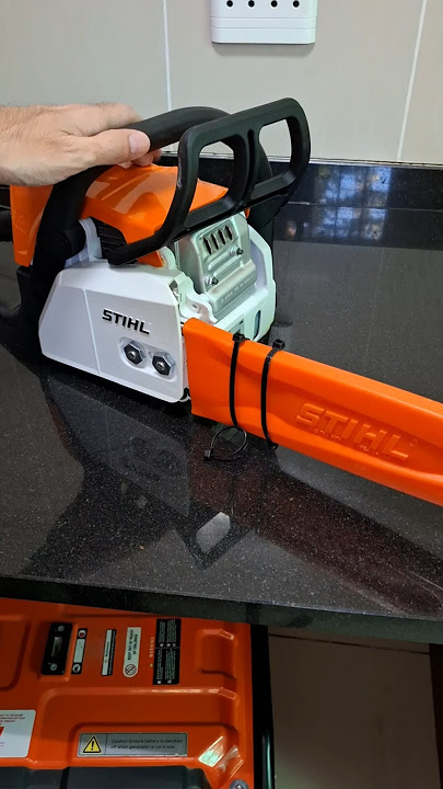 How to disengage and engage your Stihl chainsaw chain brake. 🌳 #michaelstoolbench #stihl #ms170