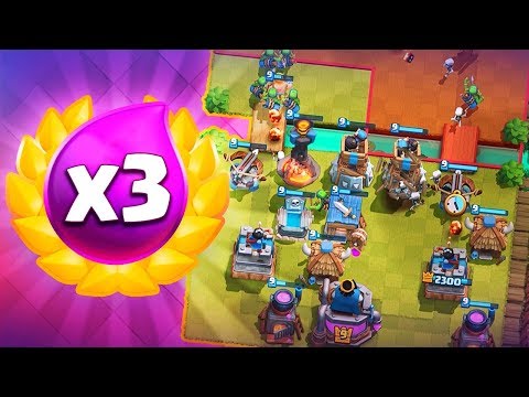 SOLO PUEDO USAR EDIFICIOS EN EL DESAFÍO DE TRIPLE DE ELIXIR ¡¡Y GANO!! | Clash Royale