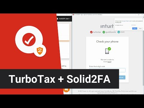 TurboTax + Solid2FA — Secure 2-Step Login for your TurboTax Account