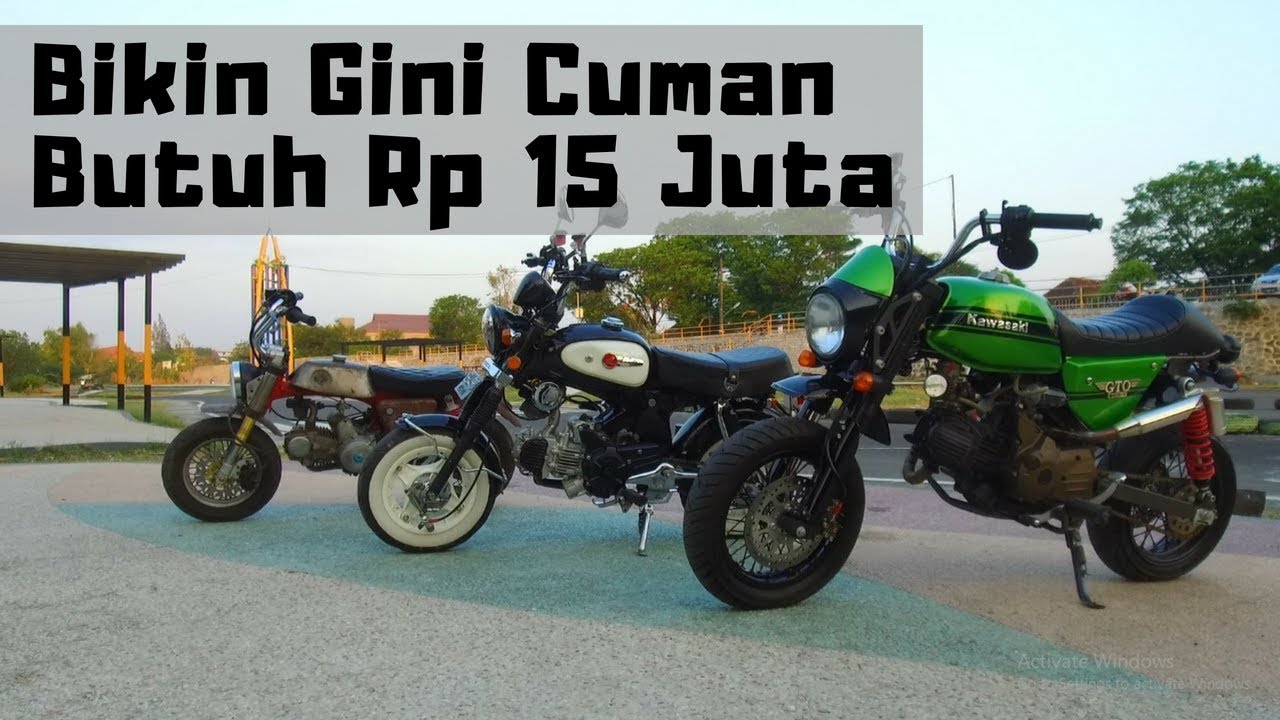 Ganti Wajah Honda S90 Kawasaki Zx130 Jadi Monkey Youtube