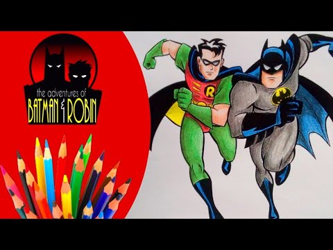 Santos Colores! - Como Colorear a Batman y Robin (Batman 90's) - Dibujos  Para Todos - [SpeedColor] - YouTube