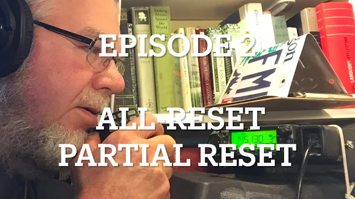 Icom ID-880H | Episode 2 | All-Reset and Partial Reset