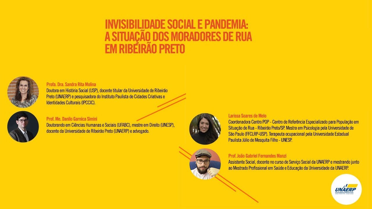 LIVE Invisibilidade Social e Pandemia YouTube LIVE Invisibilidade Social e Pandemia YouTube