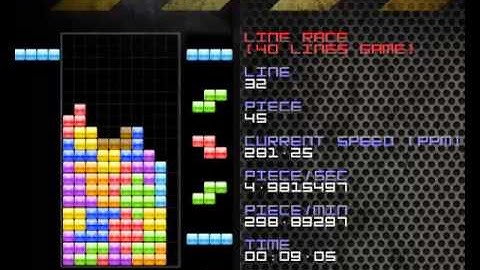 Tetris 40 Lines World Record 20.28 seconds (New!)