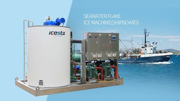 Customized 10-25t sea water flake ice machine From ICESTA