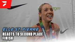 Elle St. Pierre Reacts to 2nd Place in 3000m | USATF Indoor Championships