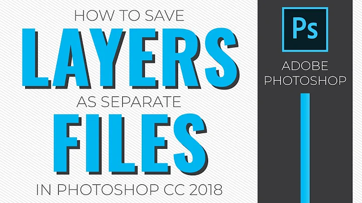 How to Export and Save Layers as Separate PNG Files in Photoshop CC