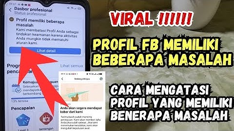 profil memiliki beberapa masalah ! cara mengatasi profil fb bermasalah ! profil fb memiliki masalah