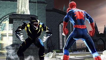 Spider-Man vs Symbiote Wolverine 4k60 | Web of Shadows Boss Fight
