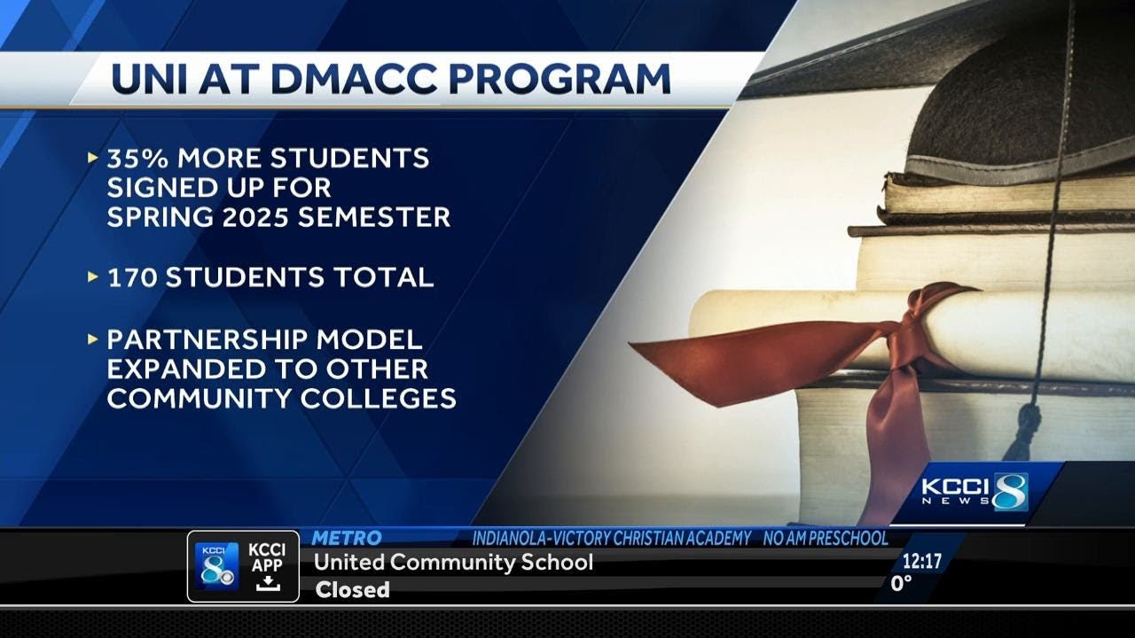 UNI, DMACC see higher enrollment in partnership program - YouTube