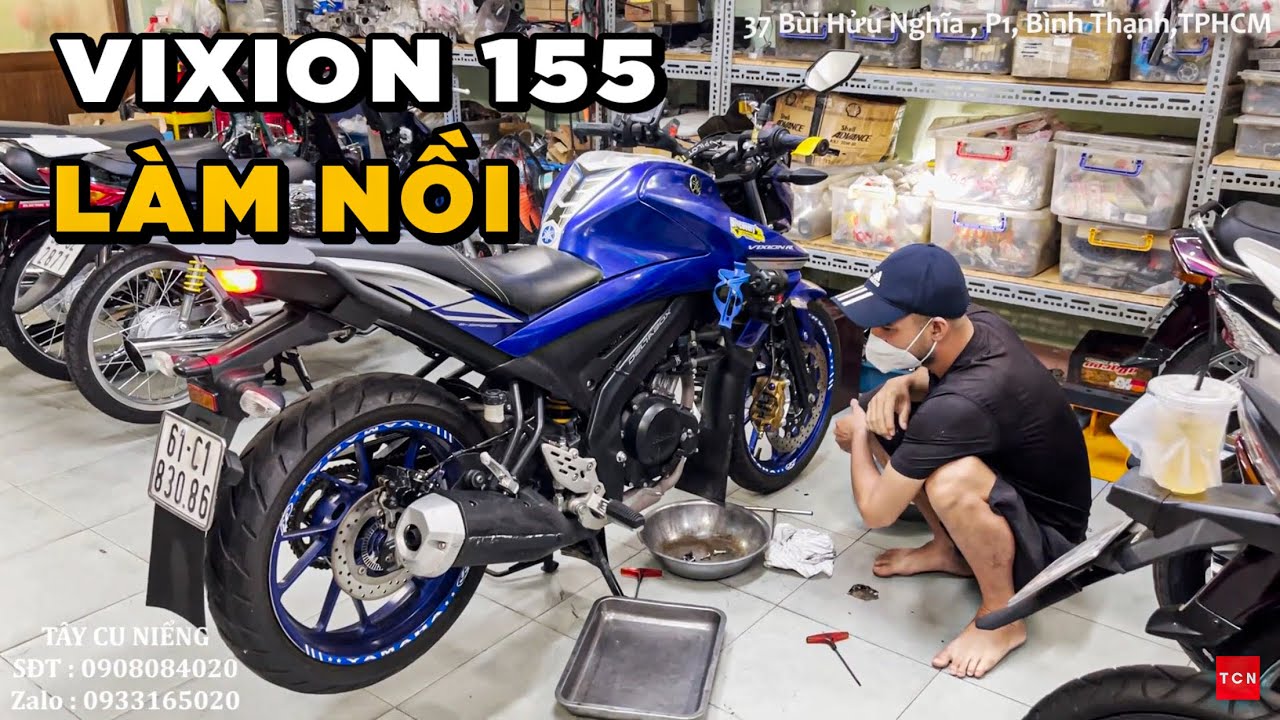 YAMAHA VIXION 155 VVA Làm Nồi l Tây Cu Niểng  YouTube