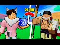 DIVENTO Un PRO con Il FRUTTO Del TREMORE PER 24 ORE Su ROBLOX Blox Fruit