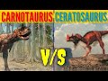 CARNOTAURUS VS CERATOSAURUS किसकी होगी जीत?/Carnotaurus v s Ceratosaurus Who Will Win?